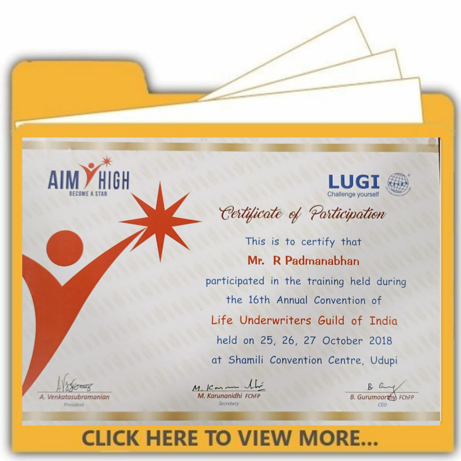OUR CERTIFICATES